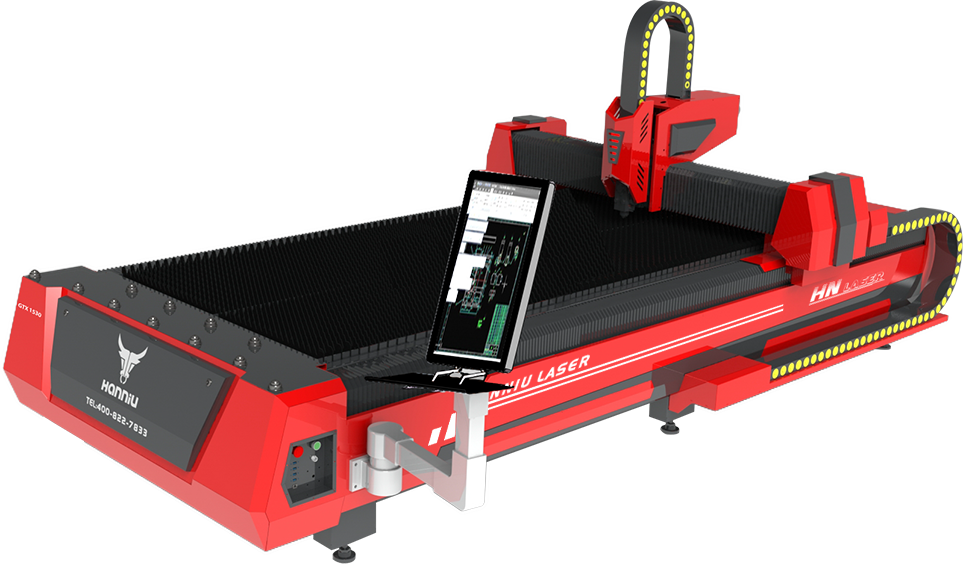 单台面光纤激光切割机 